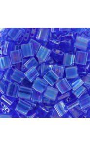 Miyuki tila 5x5mm beads - Transparent light sapphire ab TL-261